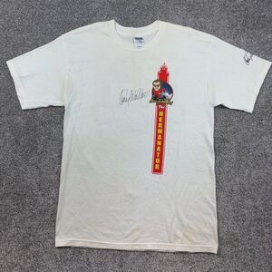 Vintage Kenny Wallace NASCAR Shirt Mens Large White The Hermanator Autographed‎